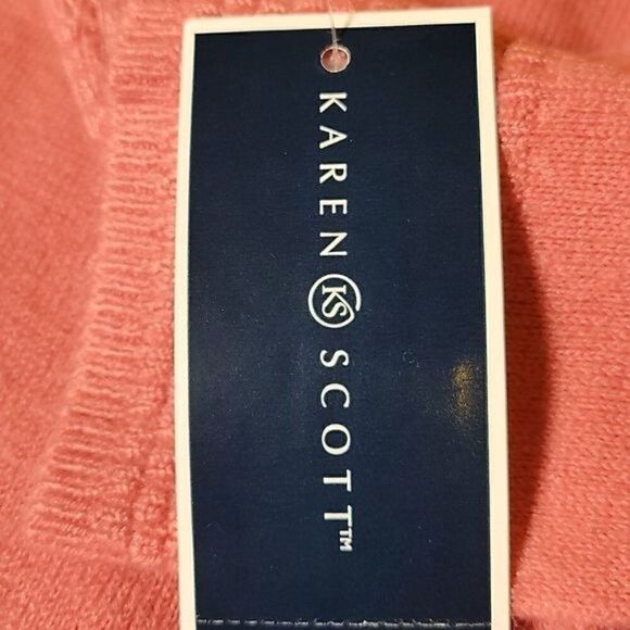 Karen Scott Bateau-Neck Long-Sleeve Sweater Sz L - Picture 9 of 11